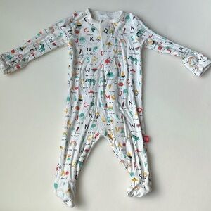 Magnetic Me Newborn 5-8 lbs Alphabet ABC Love Onesie With Adjustable Mittens